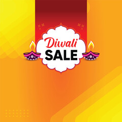 Diwali Sale Advertisement, Banner, Poster, Design vector template, Creative flyer concept, Graphic design element