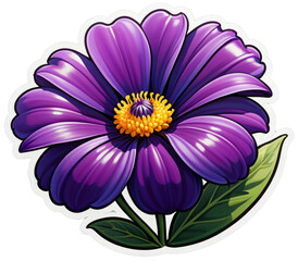 a tiny purple flower