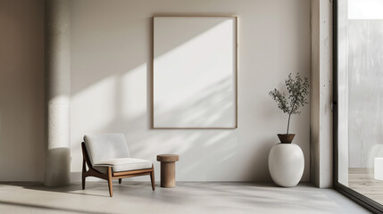 Interior Mockup with Empty Frames