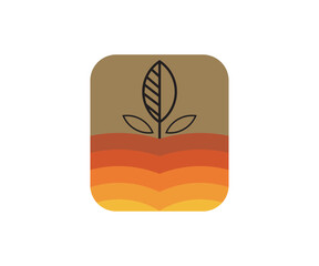 Logo Landscape good for logo icon company agricultural, and any logo design, logo with color  landscape.