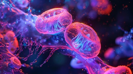 Deep within the abyssal depths, a mesmerizing spectacle unfolds.Witness the ethereal dance of bioluminescent jellyfish