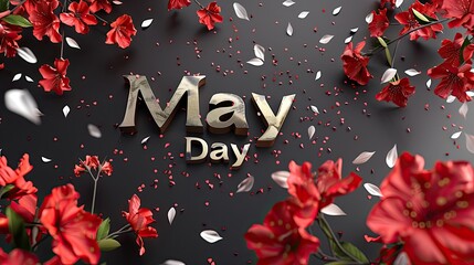 Vibrant May Day Celebration Graphic Design