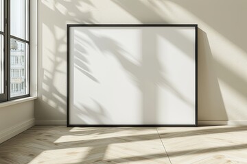 Blank Canvas in Art Studio Setting