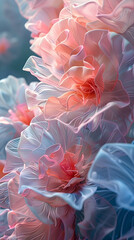 Ethereal Floral Bliss:Captivating Pastel Petals in Sublime Harmony