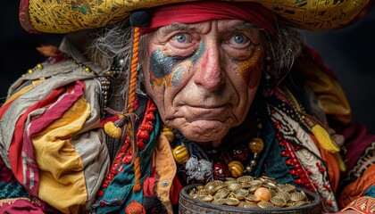 Colorful old pirate 