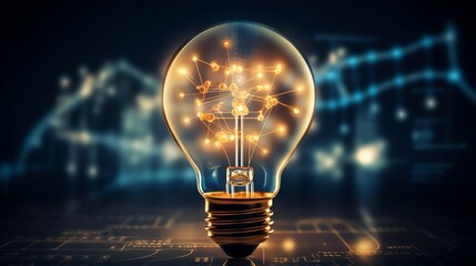 Visual metaphor of a light bulb connected to mathematical equations illustrating innovation and theoretical breakthroughs