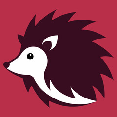 Hedgehog head vector art