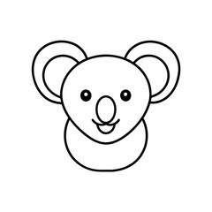Koala head logo icon