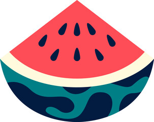 Flat Fruit Simple Illustration