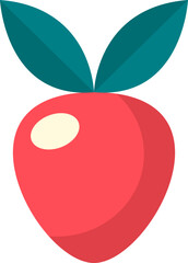 Flat Fruit Simple Illustration