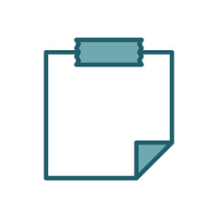 post it notes icon vector design template simple and clean