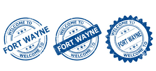 Fort Wayne blue old stamp sale