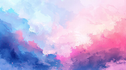 Watercolor style abstract sky colorful cloud background, abstract PPT poster main visual background