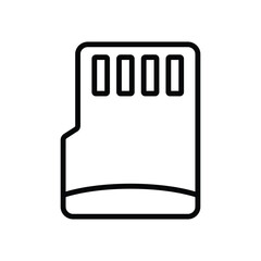sd card icon vector design template simple and clean