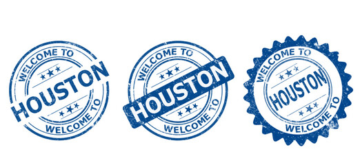 Houston blue old stamp sale