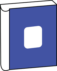 Vector book icon on white background. eps 10 book  icon.