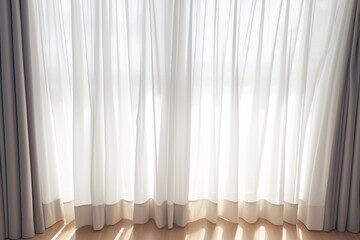 Background of thin curtains soft light