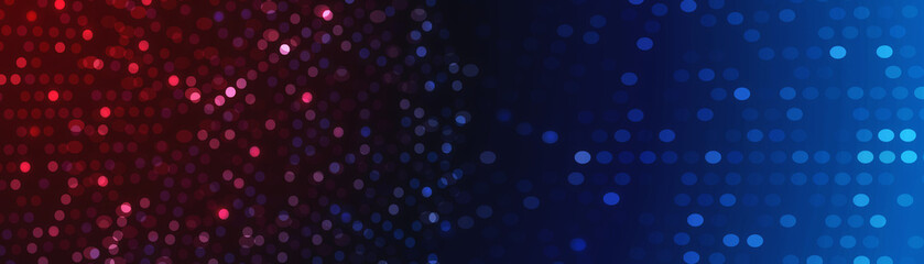 dark red blue gradient,  technology datum business background , circle geometry shape, wide web banner , 3D paint