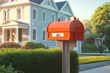 Home mailbox , a symbol of connection awaiting news and messages