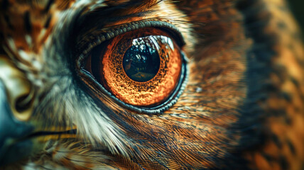 The sharp vision of birds of prey