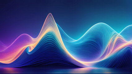 a beautiful sepiral and colorful image of a wave, a walpeper background of a wave cover, Generative AI
