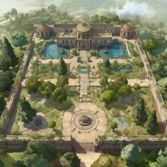 DnD Battlemap adventure, ancient, citadel, fantasy, RPG, medieval