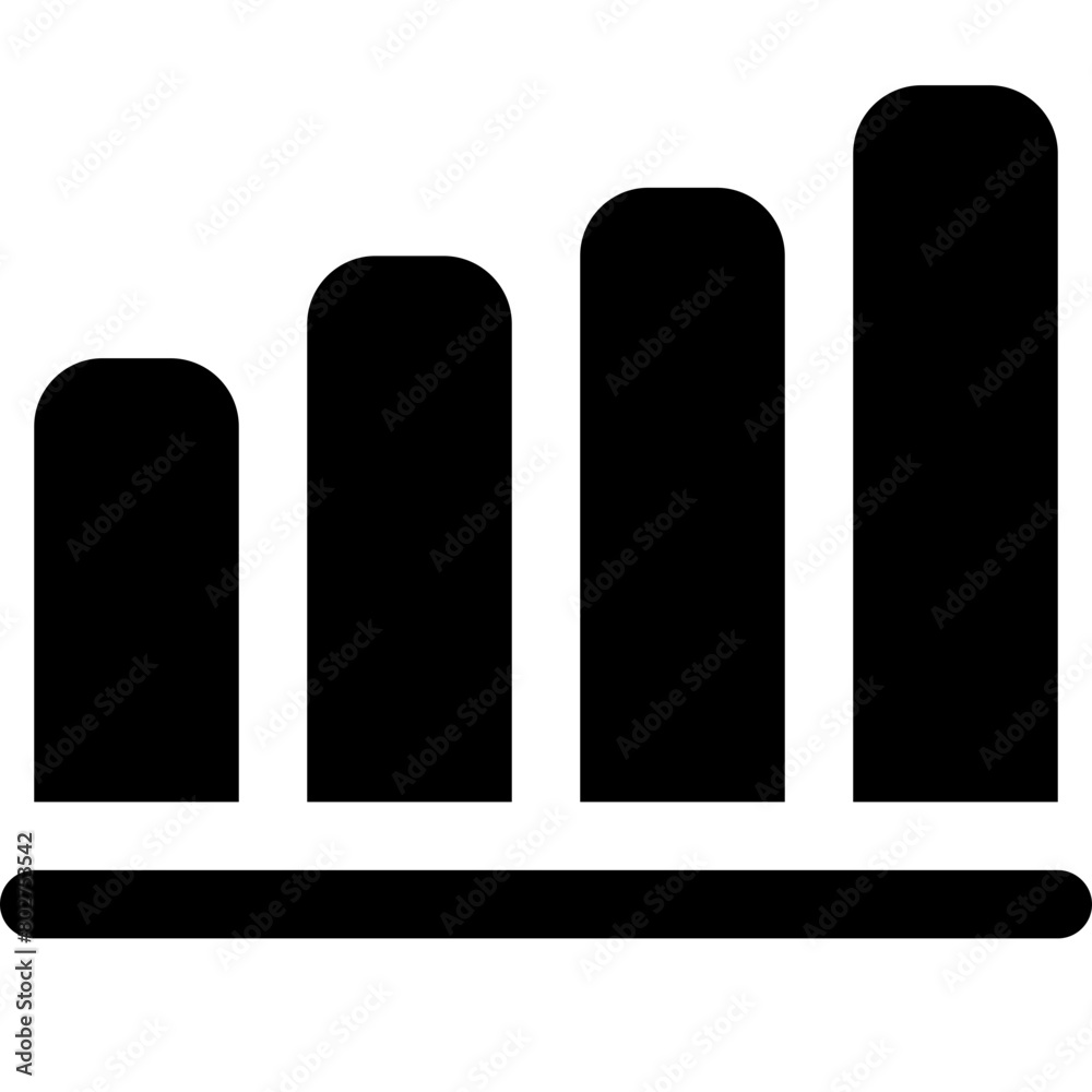 Poster bar chart icon