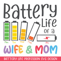 Battery life of a tutor funny saying professional life designs