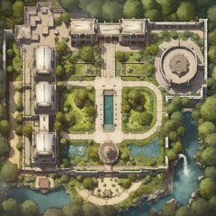 DnD Battlemap Forgotten Castle - Heroic Fantasy.