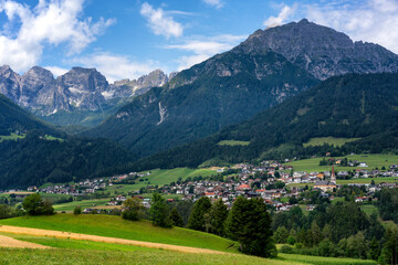 Telfes im Stubai traditional austrian village in the Alps