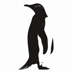 Naklejka premium silhouette of a penguin