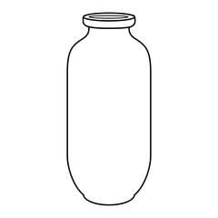 vase line vector illustration