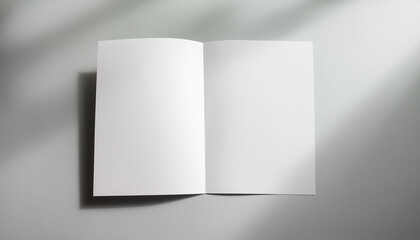 Realistic A4 Brochure Mockup Light Grey Background with a Professional Finish