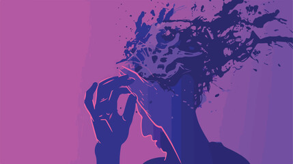 Error design over purple background vector illustration