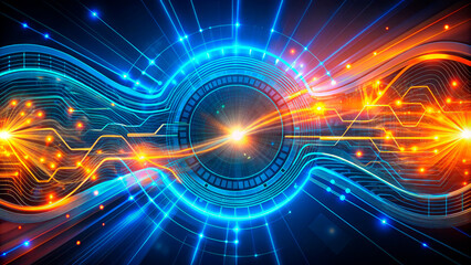 Obraz premium Digitization of digital technologies,