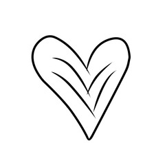 hand drawn heart doodle