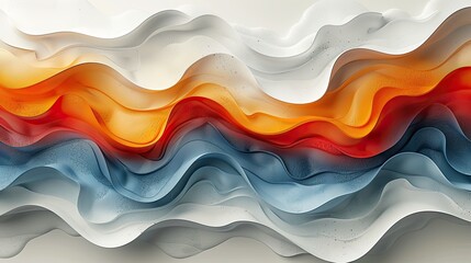 Abstract minimal curvy wavy colorful abstract background