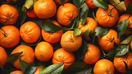 Ripe tasty tangerines as background