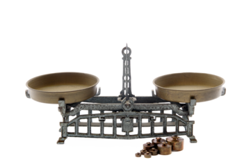 retro scale isolated, png file