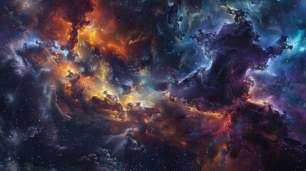 a stunning view of the vastness of space captured through a telescope, featuring a cluster of stars