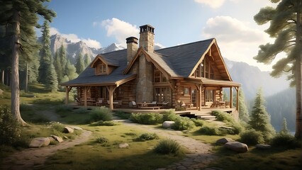 house in the mountains Tranquil Retreat A Rustic Cabin in the Woods