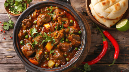 stew with vegetables and herbs stew with vegetables and cooked food in old tredetional