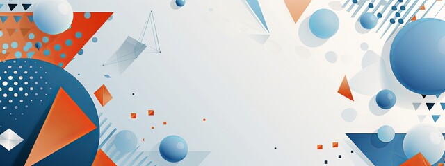 Obraz premium abstract geometric bright colorful background