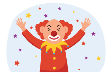 April Fools Flat Illustration Design