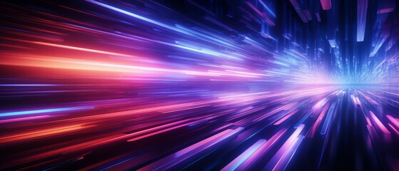 Ultraviolet pulse, neon glow, abstract nightlife