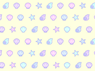 4:3 カラフル貝殻パターン⭐︎