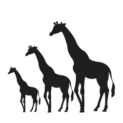 giraffe silhouette vector