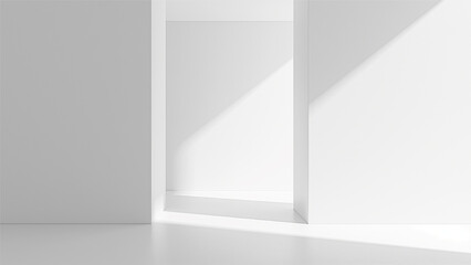 Fototapeta premium Abstract studio background for product presentation. Empty room with shadows.