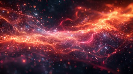 Obraz premium Space Visualization in Multiple Realms,cosmic web background