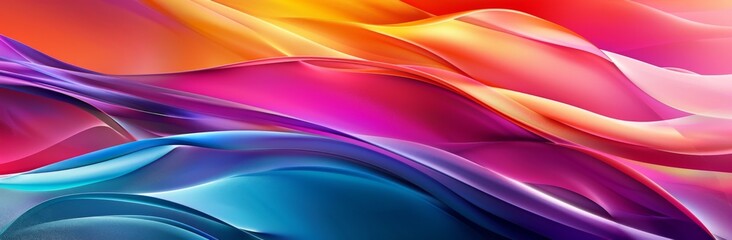 Abstract background with colorful waves